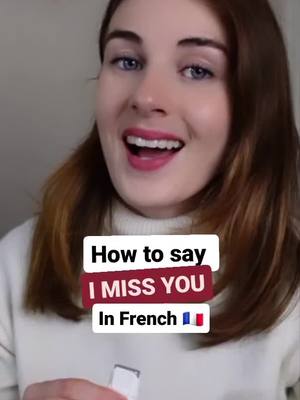 A post by @francais_avec_nelly on TikTok caption: how to say I miss you in French ? #frenchlearning #prononciationfrançaise #frenchvocabulary #frenchteacher #frenchwords #frenchlesson #speakfrench 