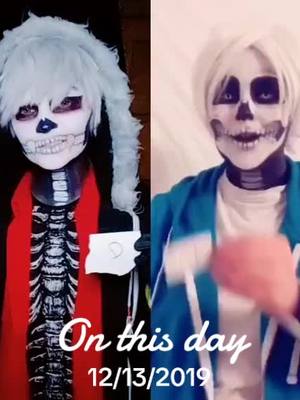 A post by @clay_silver on TikTok caption: #onthisday good times #undertale #skeleton #bonedaddies 