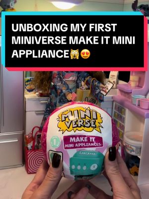 A post by @minitoys.42 on TikTok caption: Let’s unbox my first @Miniverse Make It Mini Appliances !!! Thank you so much @Littlebrownbean for sending me this and a Valentines day ball, I appreciate you soooo much🥹 Stay tuned to watch me make it and also unbox and make the Valentines day ball !!🙀😍 #Miniverse #MakeitMini #makeitminifood #miniversemakeitminifood #miniverselifestyle #miniversecafe #miniversemakeitminiappliances #miniversediner #miniverses #fyp #foryou #foryoupage #christmas #holidays #MiniToys #christmaspresents #minicooking #tinycooking 