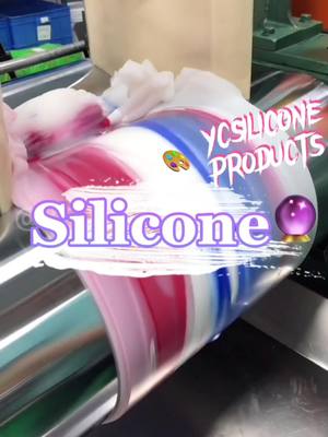 A post by @ycsiliconeproducts on TikTok caption: Red+white+blue=?#oring#silicone#siliconproduct#siliconemixing 