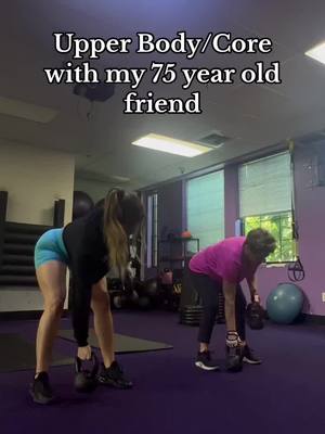 A post by @shainabayy on TikTok caption: 75 going on 25!? Her work in the gym is truly inspiring. 🙌🏼💪🏼 #gymmotivation #upperbodyworkout