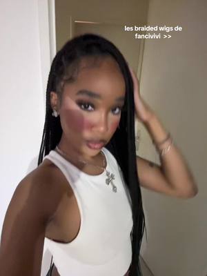 A post by @itscaarlashley on TikTok caption: allez shoper votre braided wig les gyals >> c’est une pépite  !! shop @LEXhair in Tiktok shop #TikTokShop + le lien de ma wig est dans ma bio  💕 #Fancivivibraidedwig #Fancivivit #boxbraids #fulllacebraidedwig #fyp #pourtoi #wiginstall