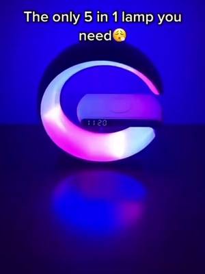 A post by @char019 on TikTok caption: Transform your room with this cool RGB night light! 🌈✨ Let the colors dance to the beat! 💃 #ledlightshow #atmosphericnightlight #conveniencestore #electricitiecity #electronics #wirelesscharging #viral #foryou #foryoupage  