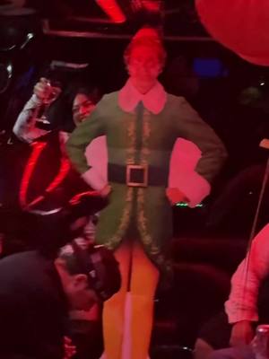 A post by @cielito_lito on TikTok caption: Buddy Had A BALL at my bday ! 🤣🍷🎉 #buddytheelf #fypシ #christmastiktok #sagiszn 