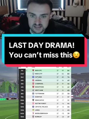 A post by @kierankirk07 on TikTok caption: Last game of the season had EVERYTHING! Including a Jimmy Glass moment😳 #footballmanager #fm24 #footballmanager24 #fmtok #epl #gtfc #fm24tactics 