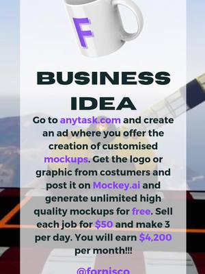 A post by @fornisco on TikTok caption: Business idea #foryoupage #foryou #fyp #earnmoney #earn #businessidea #investiment #lifehacks #moneymindset #crypto #ai #artificialintelligence 