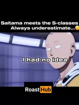 A post by @roasthubofficial on TikTok caption: HE DESTROYED HER😬 #roasthubofficial#roasthub#funny#jokes#meme#anime#onepunchman 