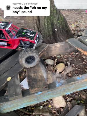 A post by @rcqueen429 on TikTok caption: Replying to @J C hahaha that’s funny #rcsoftiktok #axial #arrma #rcfun #rccrawler #rc #rccars