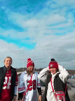 A post by @hzimmer3261 on TikTok caption: First NFL game vibes! Go niners! #niners #bangbangninergang @Jenna Plue @SanFrancisco49ers 