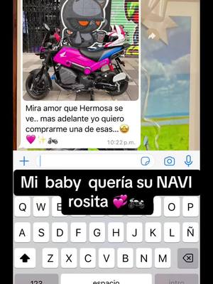 A post by @edgarjmz07 on TikTok caption: Te mereces eso y mas 🥰✨💞#hondanavi #navi #honda #navirosita #fyp #parati #parejas #reyna #bikers #algundia 