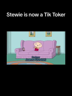 A post by @quagmires_vater134 on TikTok caption: Stewie is an influencer 🎤