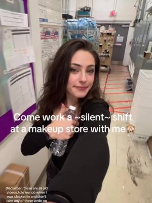 A post by @lianafromomegle on TikTok caption: Replying to @☆〜（ゝ。∂)  ASMR: work sounds  disclaimer: i did my job and didnt do this on the clock🧍🏽‍♀️🤞🏼  #workasmr #asmr #makeupasmr #ultaemployee 