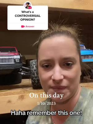 A post by @rcqueen429 on TikTok caption: #onthisday I love a good debate #rcsoftiktok #arrma #traxxas #rcfun #rc #rcgirl #rclife #arrmarc 