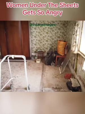 A post by @rowan_miller on TikTok caption: Abandoned Farm House Explolers Find Lost 100 Year Old Women #abandoned #abandonedplaces #scarystories #farmhouse #explorewithme 