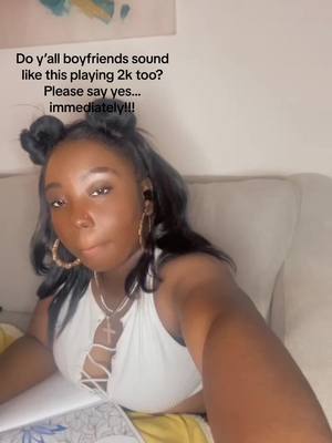 A post by @atadbitoflove on TikTok caption: Please tell me yall houses sound like this during a game of #2k I thought i was gone make a cute video of me coloring!! #gamers #couples #texas 