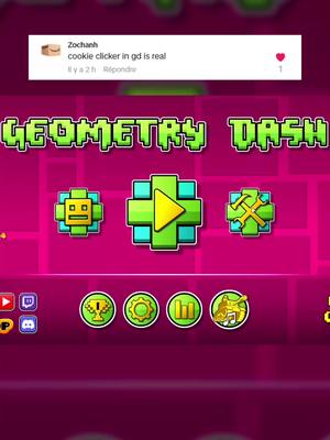 A post by @koko_8574 on TikTok caption: Cookie Clicker by Hexaduck | ID: 57389666 | Answer to @zochanh |#geometrydash #geometrydashlevel #geometrydashmemes