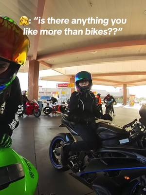 A post by @kiara.vance on TikTok caption: 👀  - - - #biker #yamaha #foryou #fyp #tiktok #r6 #ducati #kawasaki #xyzbca #motovlogger #motorcycle #bikergirl #comedy 