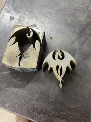 A post by @championblacksmith on TikTok caption: #dragon #art #blacksmith 