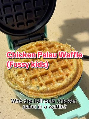 A post by @mumlife_edition on TikTok caption: Cue mad scientist laugh  #chicken #palau #waffle #kmart #fussyeater #mumhacks #blw 