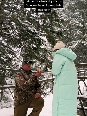 A post by @dancewithbritt on TikTok caption: I said yesssss (after I was done freaking out)! This was perfect🥹 I can’t wait to marry you, Joey🤍 #engagement #thisisit #proposal #lakeplacid #highfallsgorge