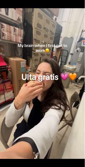 A post by @lianafromomegle on TikTok caption: The gratis > the work 🤞🏼 #ultaemployee #ultagratis #work #ulta