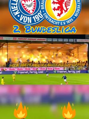 A post by @crazybboys on TikTok caption: #eintrachtbraunschweig #pyro in #kiel #holsteinkiel #2bundesliga #2liga #pyroalarm #auswärts #löwen #braunschweig #ultras #fans #fussball 