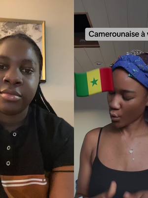 A post by @blessediama on TikTok caption: #duo avec @La fille à l‘afro #lecontinent🇨🇲🇨🇲 #camefounaise a vie #francisngannou🇨🇲 #pourtoi #humour😂 #labellefamille 