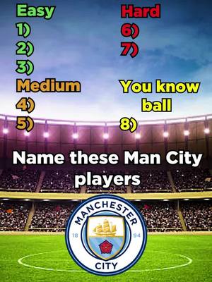 A post by @football__iq_ on TikTok caption: Guess These Man City Players! #football #Soccer #quiz #quiztime #ballondor #quizz #quizchallenge #Mancity 