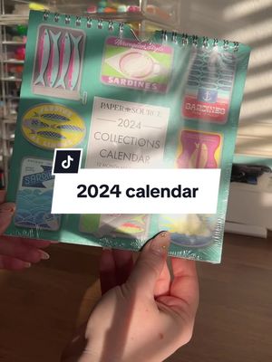 A post by @lettersandlettering on TikTok caption: The cutest little calendar for this year! #lettersandlettering #calendar #planner #planning #papersource 