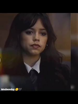 A post by @nylong.1 on TikTok caption: #wednesdayjennaortega #Wednesday #wednesday 💔😕