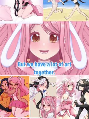 A post by @cinnanova_vt on TikTok caption: THATS MAH WIFE @mimiikan_ #wifey #waifu #vtuber #envtuber #pink #bunnygirl #kawaii #whoisduffy #grimes 