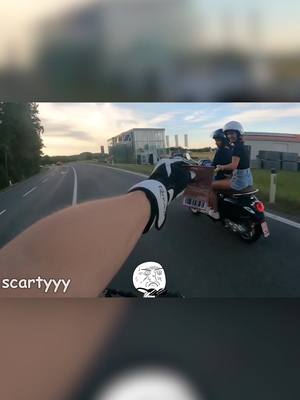 A post by @scxrty on TikTok caption: mission complete 🫡 #twitch #scarty #highlight #bikelife #youtube #motovlog #streamer #cringe #bike #duftbaum #fyp