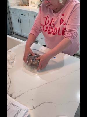 A post by @refreshrestyle on TikTok caption: I tried this viral idea, its a no for me 🤣 gloves or no gloves, it wasn’t easier! What did you think?#refreshrestyle #diyproject 