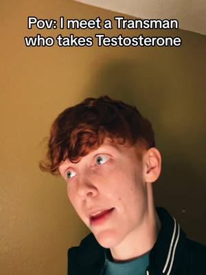 A post by @_red_ray_ on TikTok caption: I can’t wait to be on testosterone. Im not currently on it for personal reasons, its a big step that im not fully ready to take. It doesnt make me any less of a man or any other transman not on T. All trans  experiences are different ❤️ #fyp #lgbt #trans 