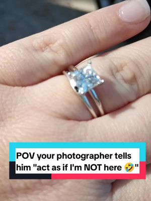 A post by @tirraj89 on TikTok caption: pause end and follow LENA 🥰😍  POV photographer says act like I'm not here 🤣🤣 @Patrick F Roderick III #daytonabeach #beach #bridetobe #mstomrs💍 #tirralouise #futuremrsroderick #daytonabeach #beachengagement 