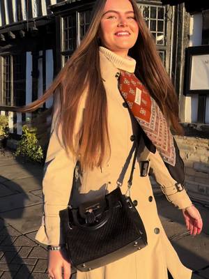 A post by @emeraldroberts12 on TikTok caption: Golden hour🧡 @Fairfax & Favor #fyp #fairfaxandfavour #fairfaxandfavortiktok #hollandandcooper #countrygirl #trenchcoat #countrygirlsdoitbest #countryclothing 