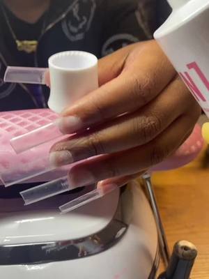 A post by @bigbankchrissy on TikTok caption: so icy😵‍💫❄️ #fyp #nails #nailstransition 