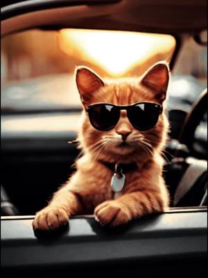 A post by @ttde342 on TikTok caption: Living the pet life, my furry friend cruising down the road in style, rocking those shades like a boss! Who knew pets could be this cool? TikTok, let's get this viral! 8 & #PetGoals #RoadTrippin #CoolPets#pet 