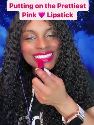 A post by @asmrdoctorwho on TikTok caption: Literally my favorite pink lipstick 👄 perfect for Valentines 💕💕💕 @hudabeautyshop #hudabeauty #asmrlipstick #asmrlipstickapplication #lipstickapplication #asmrlipgloss #asmrlips #asmrmouthsounds #pinklipstick 