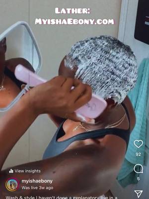 A post by @myisha.ebony on TikTok caption: Crown isolation is key 🔑 #washandstyle #lather #brudhsession #waves #waver #femalewaver #washday #washwithme