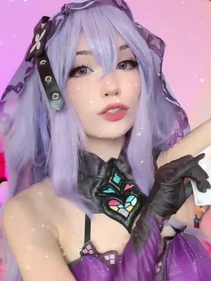 A post by @emiru on TikTok caption: I'm off to Penacony! 🎶💕 #blackswan #HonkaiStarRail #honkaistarrailcosplay #vegashsr #diveintodreams Use this code to get rewards: VegasHSR