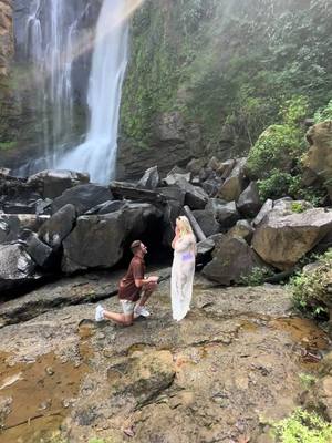 A post by @austin.mccarthy on TikTok caption: Thanks for saying yes @Keirsten Slagle 🥂🥂 The day could not have been so special without @DivinityCR from helping to pick the spot to those special touches i couldnt be more grateful @DivinityCR  #costarica #waterfall #tropical #travel #vacation #costarica🇨🇷 #foryoupage #foryou #paradise 