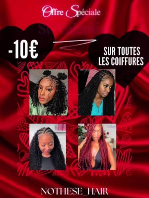 A post by @nothesemkl on TikTok caption: À l’occasion de la Saint-Valentin -10 euros  sur toutes les coiffures, n’hésitez pas à prendre rendez-vous #saintvalentin #coiffure #TendanceCoiffure 