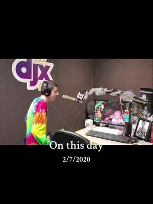 A post by @gym.class.hero on TikTok caption: #onthisday That one time Aiden got to tour the local radio station and play on the mic.  He still talks about it.  @Ben Davis @kellykradio @99-7 DJX I promise his jokes are better now too #fatherandson #radio #autism 