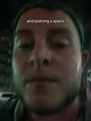 A post by @milofux on TikTok caption: #stitch with @Lexi Stout if the guy had been harassing people this is a different convo, but according to the blonde woman who confronted the cis guy, he wasnt doing anything but stand in her way while Looking Masculine. For folks that claim to hate straight people, yall sure like acting like them 🙃 #cubbyhole #queerspaces #lesbiansoftiktok #lexistout #safetycheck 