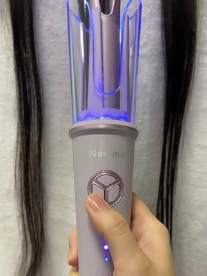 A post by @newmeofficial on TikTok caption: Making your curling routine easier, pick your curl and change your old way of curling.(Samll tip: you have to put your hair in the longer and deeper indent on one side of the wand.) Click the link below to find more. Get your game changing tool rnrn. #rotatingcurlingiron #haircurler #negativeion #haircare #Newme Automatic Hair Curler#haircurler #negativeion 