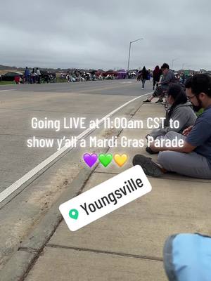 A post by @ms.aliciamarie on TikTok caption: Want to see a Mardi Grad parade?! #mardigras #louisiana #live #fyp #follow 