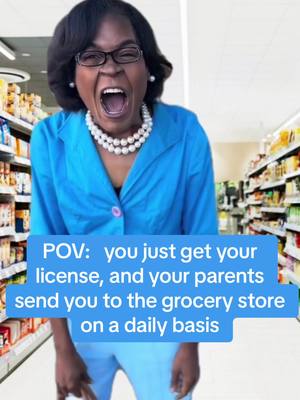 A post by @lnfidel.badassery on TikTok caption: I cant be the only one 🤣 #parents #employee #elite #license #groceryshopping #grocery #store 