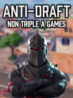 A post by @qactv on TikTok caption: We like to think this draft is very topical… What do you think?  Anti Draft - Non Triple A Games #fortnite #lethalcompany #palworld #antidraft 