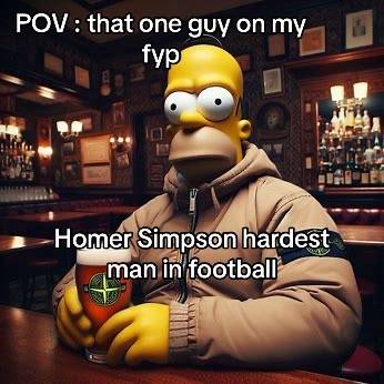 A post by @ironzy_oufc on TikTok caption: @Casual Connoisseur class account #fyp #simpsons #blowthisup 